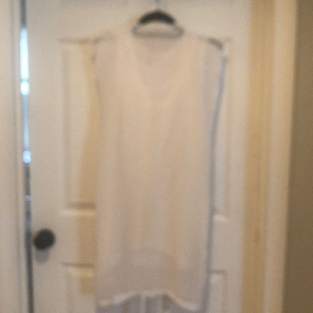 Crochet topper and sleeveless tank with cover